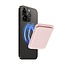 Case2go - Pasjes Houder geschikt voor iPhones en Apple magnetische Ring - Magnetische Kaarthouder - Lichtroze