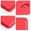 Case2go - Pasjes Houder geschikt voor iPhones en Apple magnetische Ring - Magnetische Kaarthouder - Rood