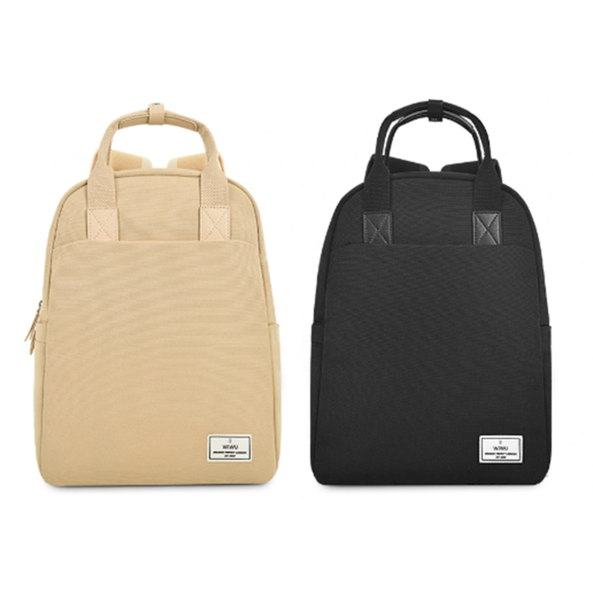 WIWU - Laptoptas- Laptoptas 14 Inch - Laptophoes- Rugtas Met Verstelbare Schouderbanden - Laptop Sleeve- Laptop Tas- Ora series - Crème