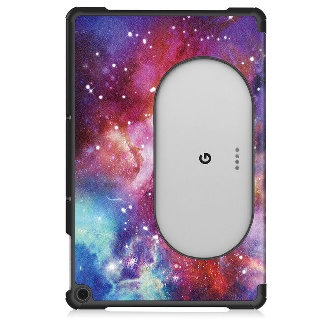 Case2go - Tablet hoes geschikt voor Google Pixel Tablet (2023) - Tri-Fold Book Case - Galaxy