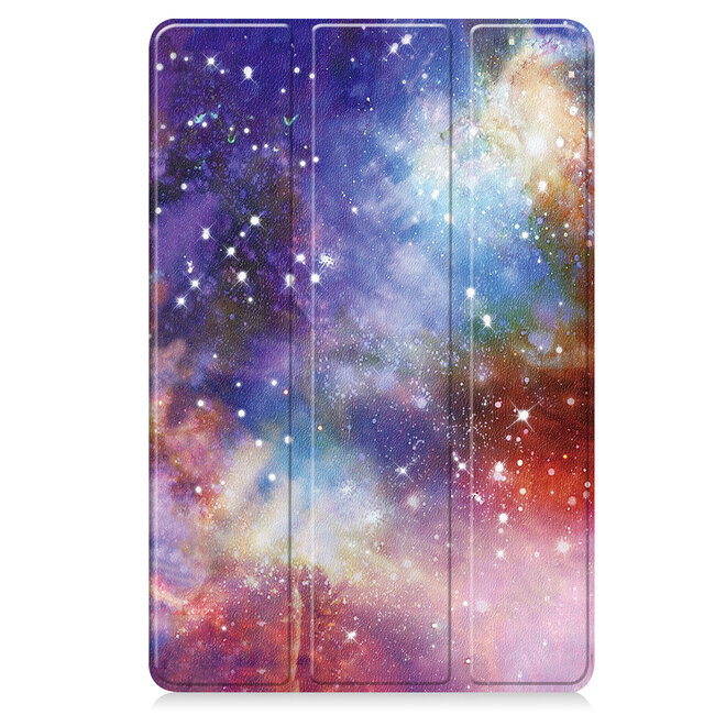 Case2go - Tablet hoes geschikt voor Google Pixel Tablet (2023) - Tri-Fold Book Case - Galaxy