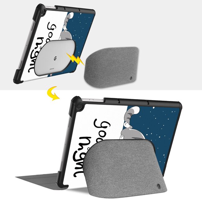 Case2go - Tablet hoes geschikt voor Google Pixel Tablet (2023) - Tri-Fold Book Case - Goodnight