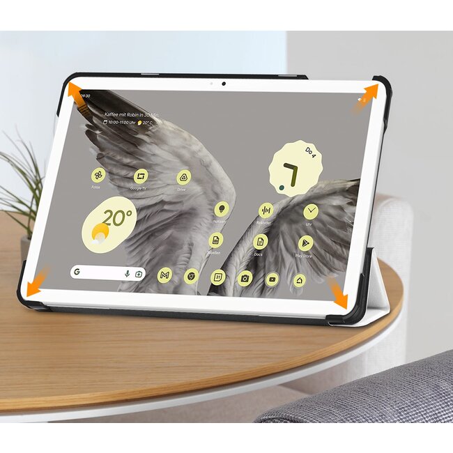 Case2go - Tablet hoes geschikt voor Google Pixel Tablet (2023) - Tri-Fold Book Case - Goodnight