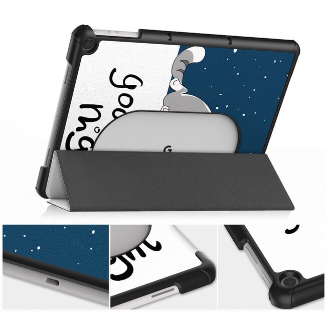 Case2go - Tablet hoes geschikt voor Google Pixel Tablet (2023) - Tri-Fold Book Case - Goodnight