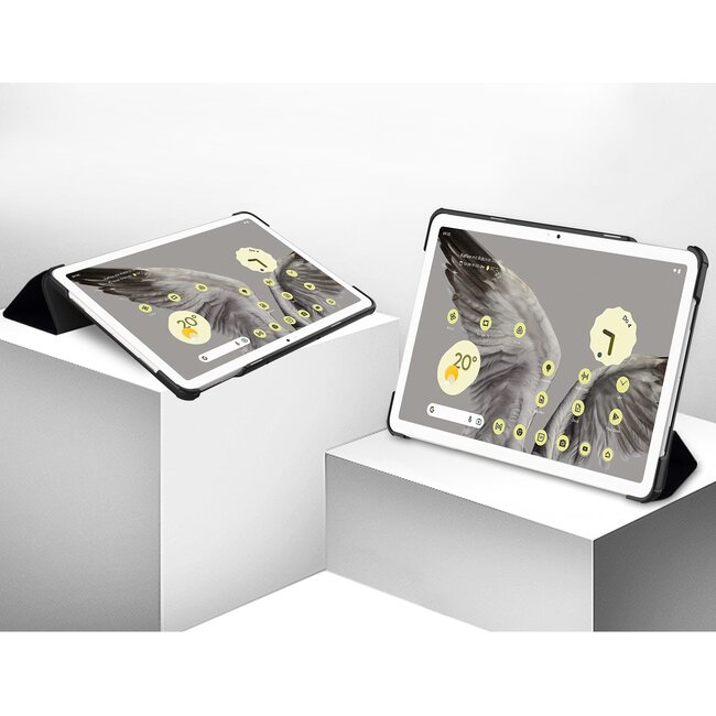 Case2go - Tablet hoes geschikt voor Google Pixel Tablet (2023) - Tri-Fold Book Case - Don't Touch Me