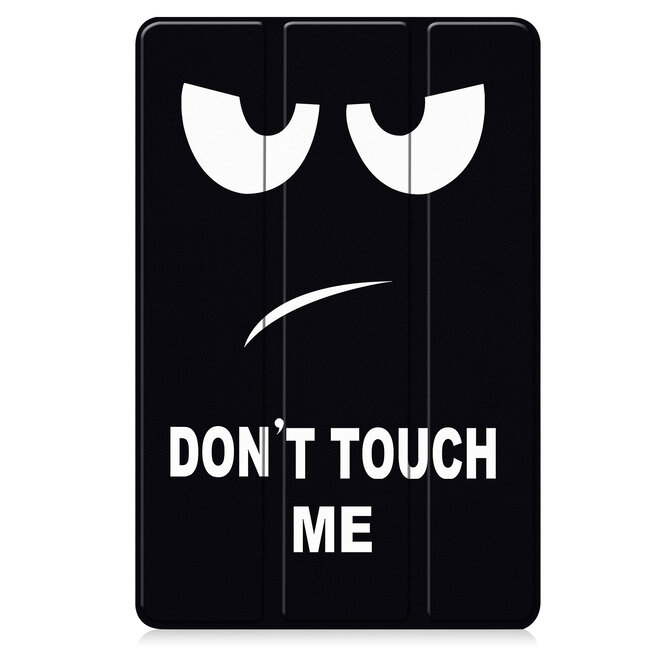 Case2go - Tablet hoes geschikt voor Google Pixel Tablet (2023) - Tri-Fold Book Case - Don't Touch Me