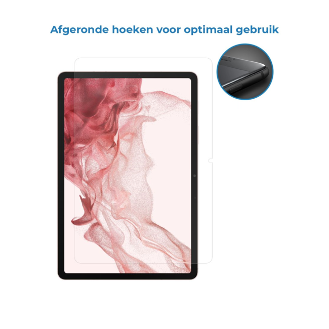 Case2go - Tablet Screenprotector geschikt voor Samsung Galaxy Tab S9 (2023) - 11 inch - Tempered Glass - Case Friendly - Transparant