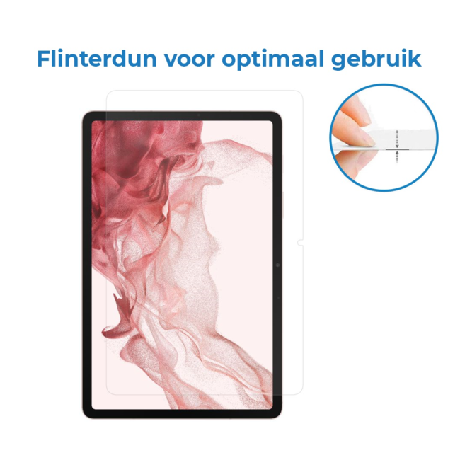 Case2go - Tablet Screenprotector geschikt voor Samsung Galaxy Tab S9 (2023) - 11 inch - Tempered Glass - Case Friendly - Transparant