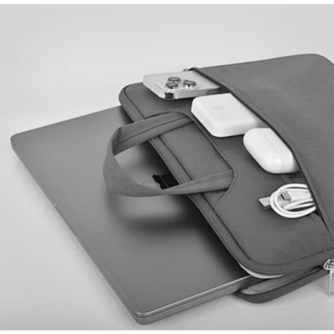 WIWU - Laptoptas- Laptophoes  –  14 Inch – Vivi Laptop Sleeve - Laptophoes- Waterafstotend - Laptop Sleeve- Laptop Tas- Zwart