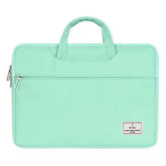 WIWU WIWU - Laptoptas- Laptophoes – 15.6 Inch – Vivi Laptop Sleeve - Laptophoes- Laptoptas - Laptop Sleeve- Laptop Tas- Waterafstotend - Groen Zwart