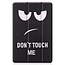 Case2go - Tablet hoes geschikt voor Samsung Galaxy Tab S9 Plus (2023) - Tri-Fold Book Case - Don't Touch Me