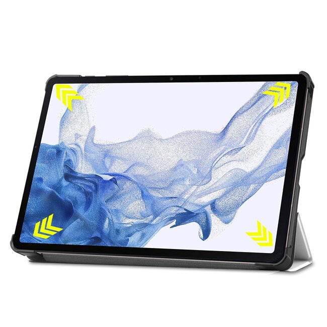 Case2go - Tablet hoes geschikt voor Samsung Galaxy Tab S9 Plus (2023) - Tri-Fold Book Case - Good Night