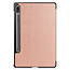 Case2go - Tablet hoes geschikt voor Samsung Galaxy Tab S9 Plus (2023) - Tri-Fold Book Case - Rose Goud
