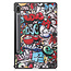Case2go - Tablet hoes geschikt voor Samsung Galaxy Tab S9 (2023) - Tri-Fold Book Case - Graffiti