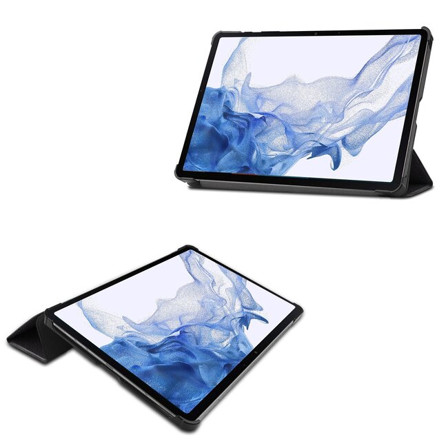 Case2go - Tablet hoes geschikt voor Samsung Galaxy Tab S9 (2023) - Tri-Fold Book Case - Don't Touch Me