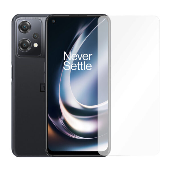 Case2go - Screenprotector geschikt voor One Plus CE 2 Lite - Case Friendly - Gehard Glas - Transparant afbeelding