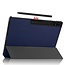 Case2go - Tablet hoes geschikt voor Samsung Galaxy Tab S9 Ultra (2023) - Tri-Fold Book Case - Donker Blauw