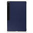 Case2go - Tablet hoes geschikt voor Samsung Galaxy Tab S9 Ultra (2023) - Tri-Fold Book Case - Donker Blauw