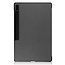 Case2go - Tablet hoes geschikt voor Samsung Galaxy Tab S9 Ultra (2023) - Tri-Fold Book Case - Grijs