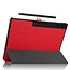 Case2go - Tablet hoes geschikt voor Samsung Galaxy Tab S9 Ultra (2023) - Tri-Fold Book Case - Rood