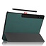 Case2go - Tablet hoes geschikt voor Samsung Galaxy Tab S9 Ultra (2023) - Tri-Fold Book Case - Donker Groen