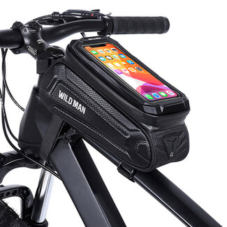 Wildman Wildman - Stuurtas - Telefoonhouder/Fietstas - Waterdicht - Touchscreen - 1L - Zwart