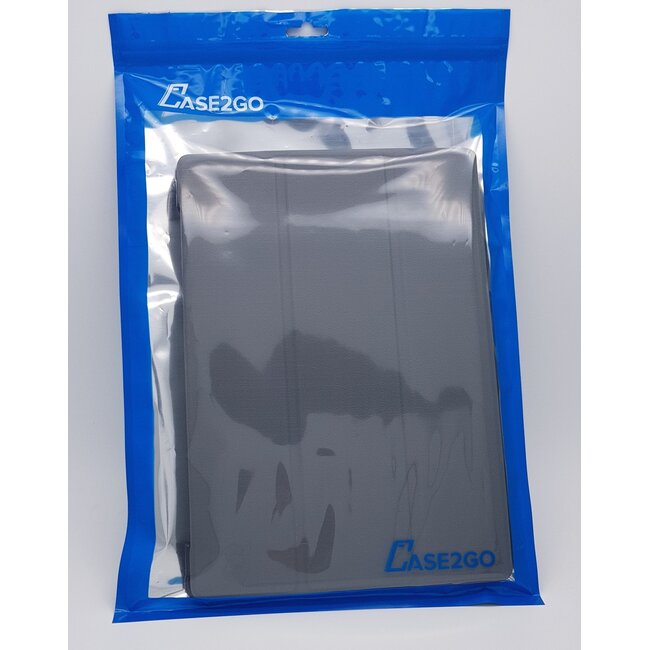 Case2go - Hoes voor de Apple iPad Pro 11 inch (2022) - Tri-Fold Book Case - met Apple Pencil Houder - Grijs