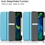 Case2go - Hoes voor de Apple iPad Pro 11 inch (2022) - Tri-Fold Book Case - met Apple Pencil Houder - Licht Blauw