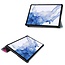 Tablethoes en Screenprotector geschikt voor Samsung Galaxy Tab S9 Plus (2023) - Tri-fold hoes met Auto/Wake functie en Magnetische sluiting - Eenhoorn