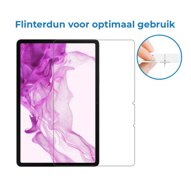 Case2go - Tablet Screenprotector geschikt voor Samsung Galaxy Tab S9 Ultra (2023) - 14.6 inch - Tempered Glass - Case Friendly - Transparant