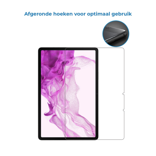 Case2go - Tablet Screenprotector geschikt voor Samsung Galaxy Tab S9 Ultra (2023) - 14.6 inch - Tempered Glass - Case Friendly - Transparant