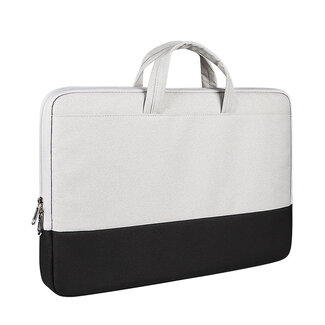 Case2go Case2go - Laptoptas 15.6 Inch  - Schooltas - Extra vakken - Incl Reisband - Zwart