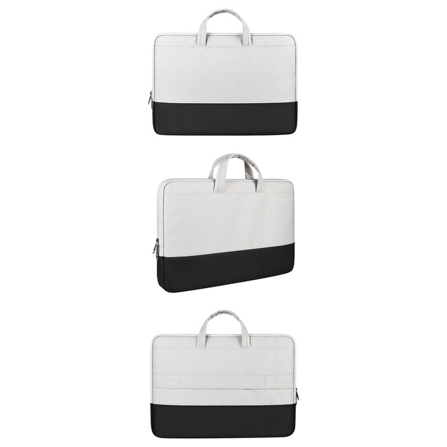 Case2go - Laptoptas 15.6 Inch  - Schooltas - Extra vakken - Incl Reisband - Zwart