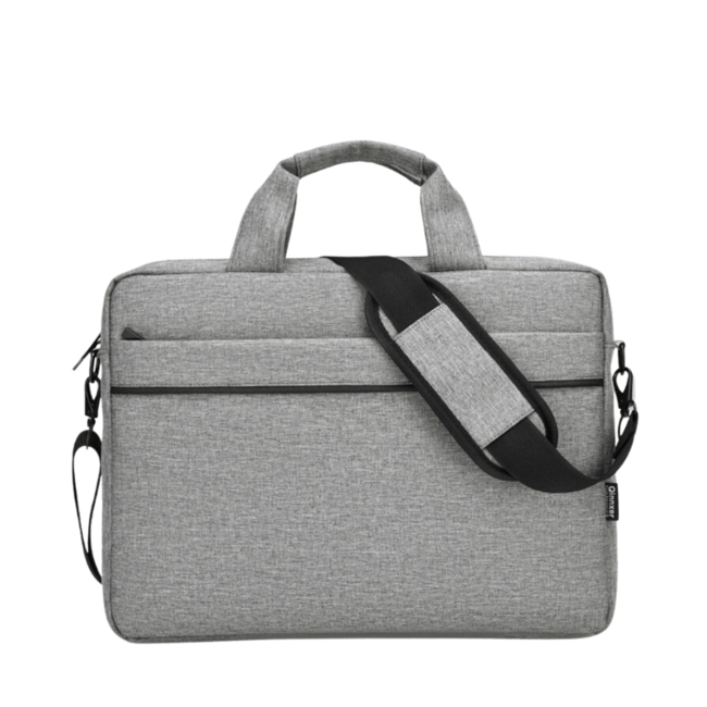 Case2go - Laptoptas 15.6 Inch - Schooltas - Extra vakken - Met Verstelbare Schouderband - Grijs