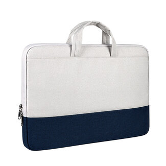 Case2go Case2go - Laptoptas 15.6 Inch  - Schooltas - Extra vakken - Incl Reisband - Donker Blauw