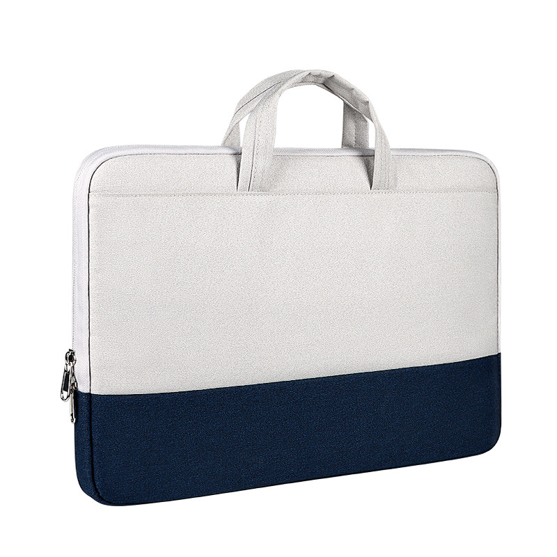 Case2go - Laptoptas 15.6 Inch  - Schooltas - Extra vakken - Incl Reisband - Donker Blauw afbeelding