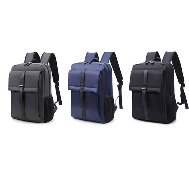 Case2go - Rugzak 14 Inch - Rugtas Met Schouderbanden - Extra vakken binnenkant - Waterafstotend - Zwart