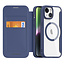 Dux Ducis - iPhone 15 Hoesje - Geschikt voor Magsafe - Book Case - Blauw