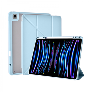 WIWU WIWU - iPad Pro 12.9 (2022/2021/2020) hoes - Tri-Fold Book Case Smart Cover - Lichtblauw