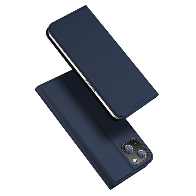 Dux Ducis - Telefoon Hoesje geschikt voor de iPhone 15 Plus  - Skin Pro Book Case - Blauw