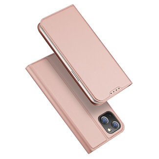 Dux Ducis Dux Ducis - Telefoon Hoesje geschikt voor de iPhone 15 Plus - Skin Pro Book Case - Rose Goud