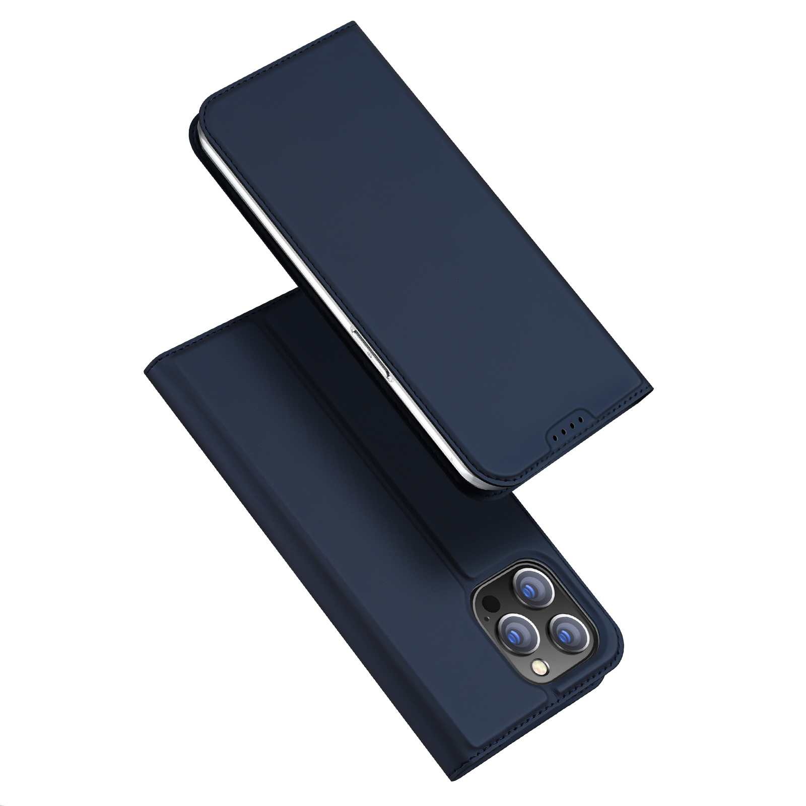 Dux Ducis - Telefoon Hoesje geschikt voor de iPhone 15 Pro Max - Skin Pro Book Case - Blauw afbeelding