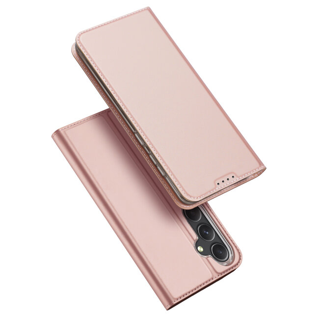 Dux Ducis - Telefoon Hoesje geschikt voor de Samsung Galaxy S23 FE - Skin Pro Book Case - Rose Goud