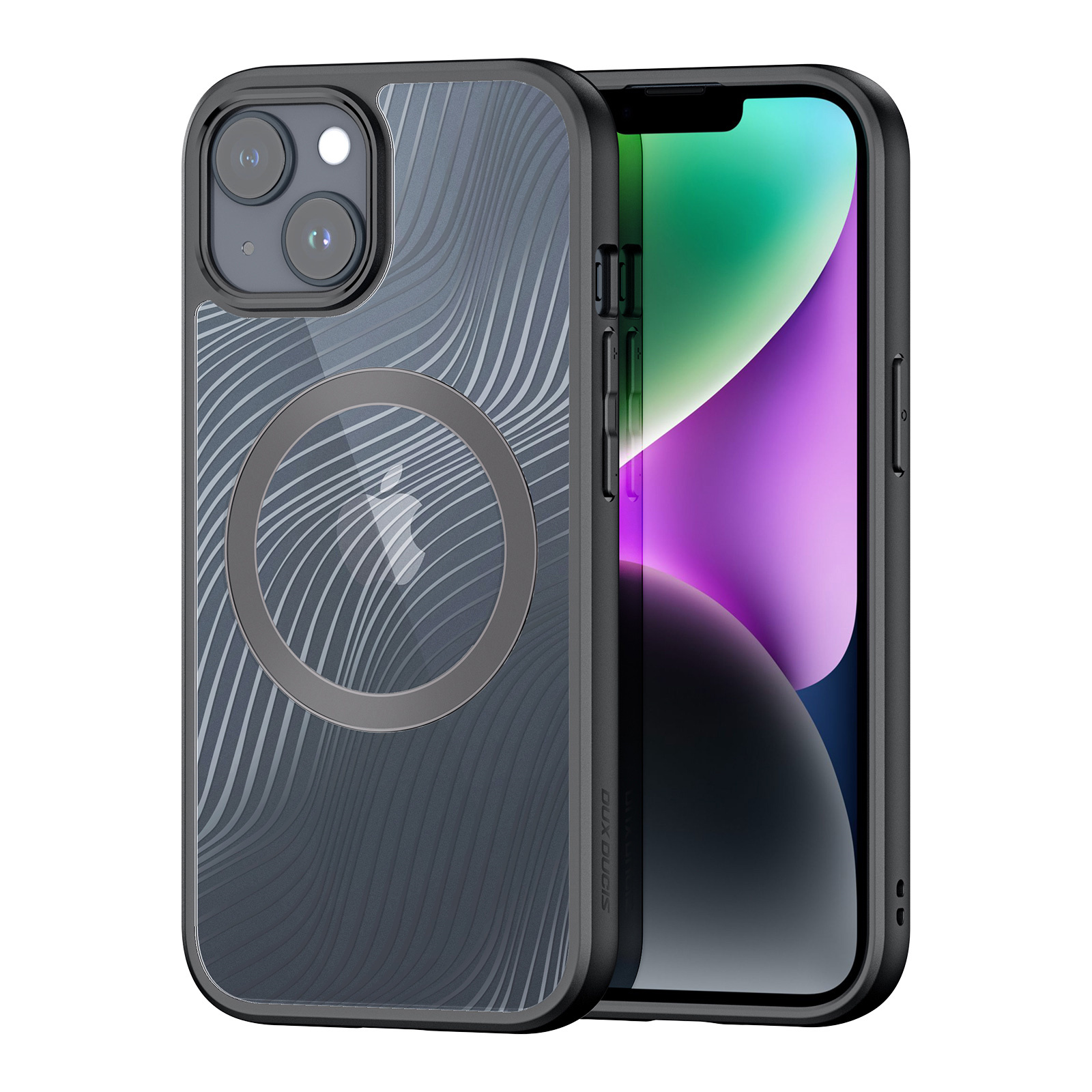 Dux Ducis - Telefoon Hoesje geschikt voor de iPhone 15 Plus - Geschikt voor Magsafe - Back Cover - Aimo Mag Series - Zwart afbeelding