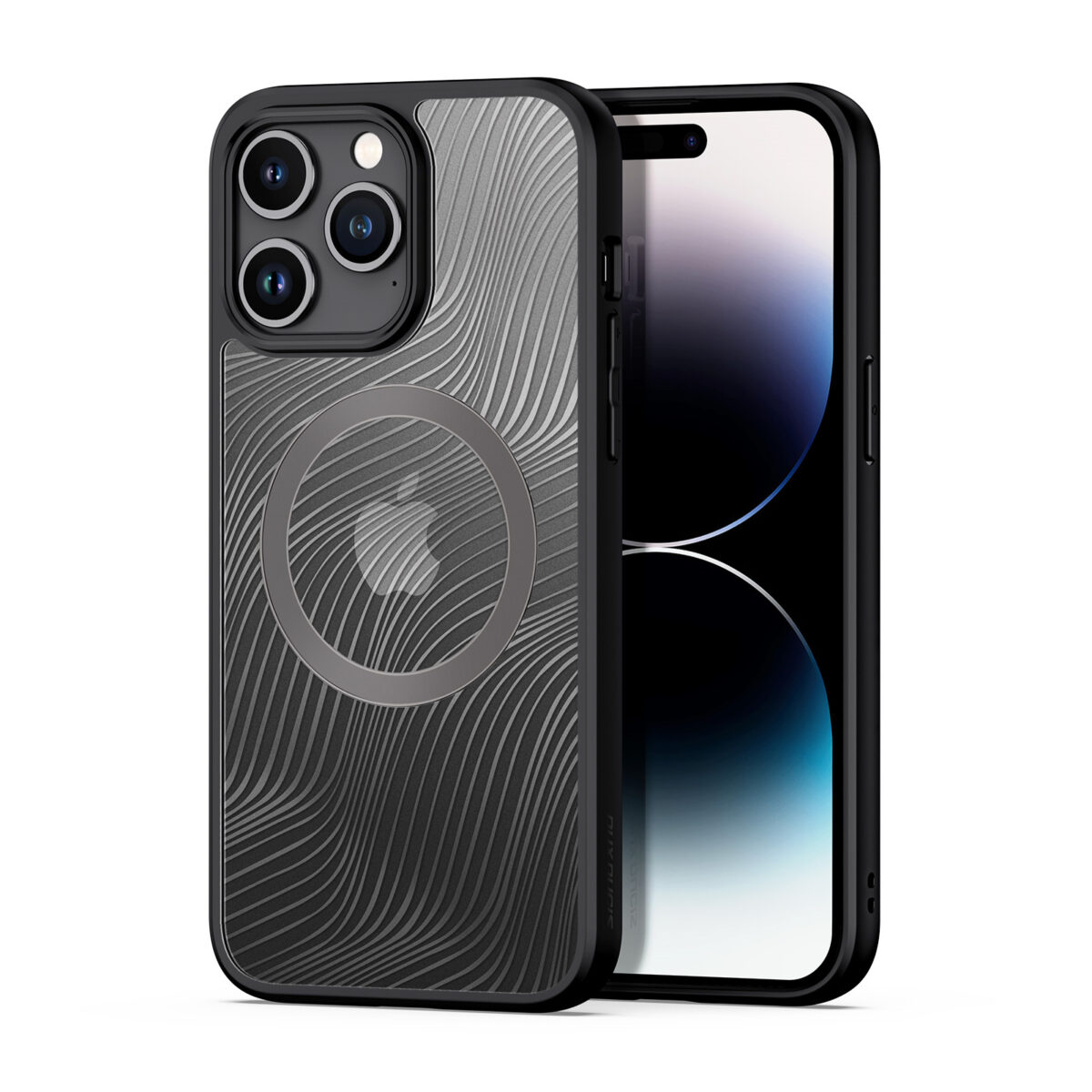 Dux Ducis - Telefoon Hoesje geschikt voor de iPhone 15 Pro Max - Geschikt voor Magsafe - Back Cover - Aimo Mag Series - Zwart afbeelding