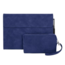 Hoes geschikt voor Microsoft Surface Pro 4/5/6/7 - Tri-Fold Book Case met tas voor oplader - Set van 2 - 12.3 inch - Donker Blauw