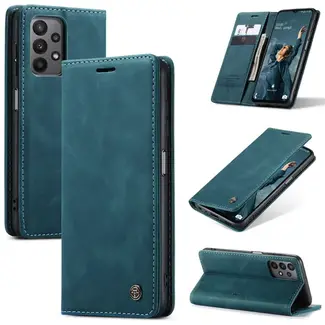 CaseMe Hoesje geschikt voor Samsung Galaxy A23 - Wallet Book Case - Magneetsluiting - met RFID bescherming - Blauw