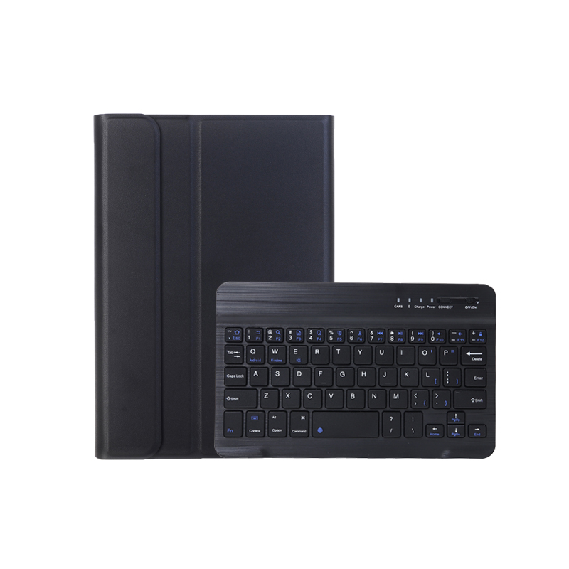Bluetooth Toetsenbord geschikt voor Lenovo Tab M8 4th gen (TB-300FU) - Toetsenbord Hoes - Met stylus pen houder en Auto/Wake functie - QWERTY Keyboard case - Zwart afbeelding