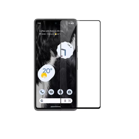 Case2go - Screenprotector geschikt voor Google Pixel 7 - Full cover - Gehard Glas - Transparant afbeelding
