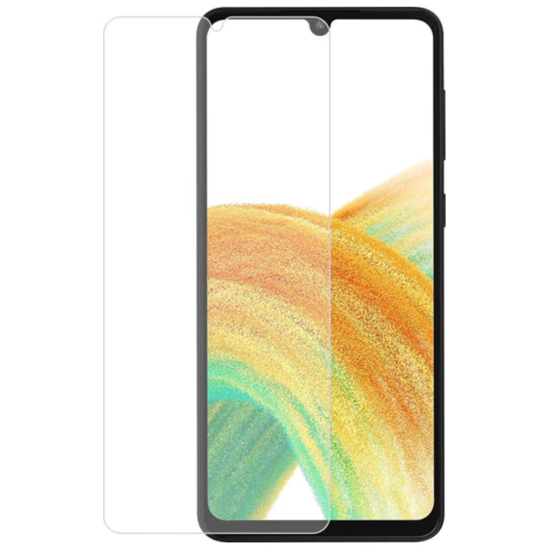 Screenprotector voor Samsung Galaxy A33 5G - Case Friendly - Gehard Glas - Transparant afbeelding